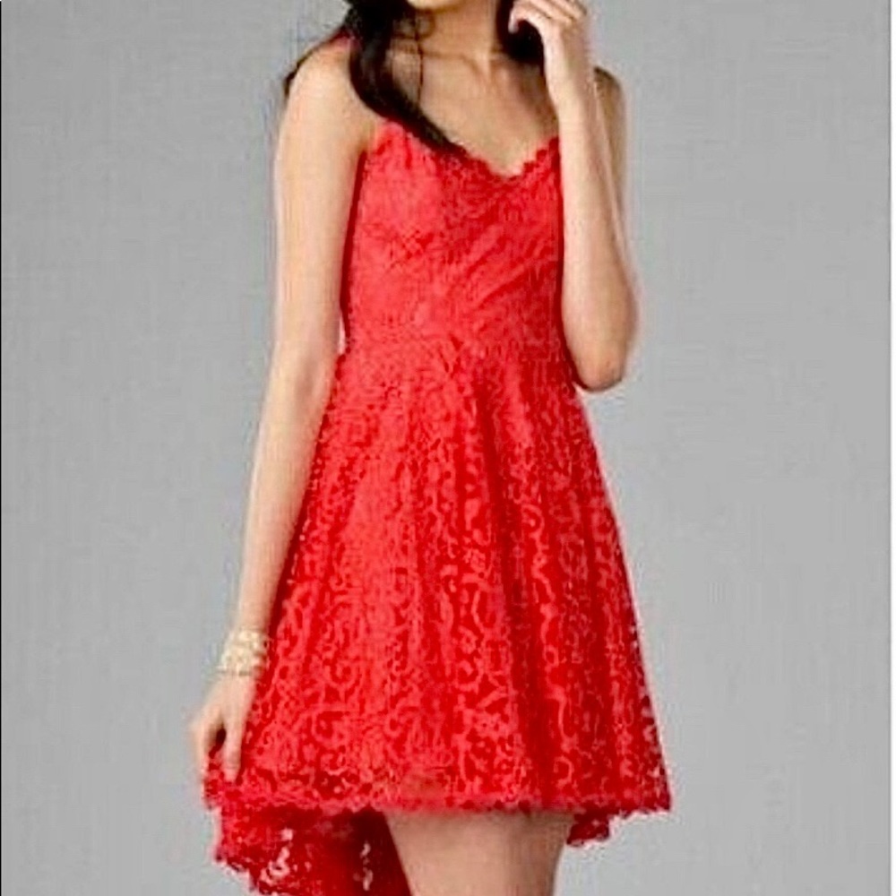 Francesca's “Camilla” Venetian Lace High Low Dress